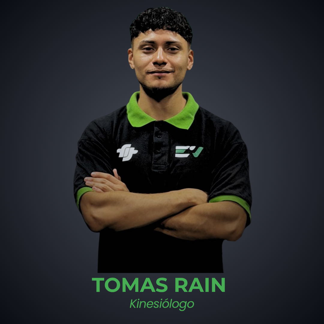 Tomas Rain kinesiólogo Evolvium rehabilitación y prevención de lesiones gimnasio Talcahuano